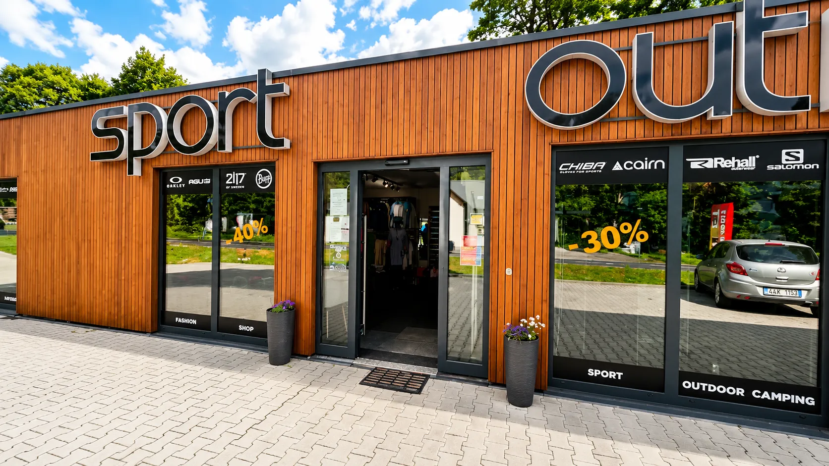 Exteriér prodejny Sport Outlet Dolní Morava