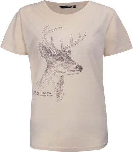 True North dámské triko s potiskem, Beige