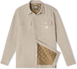 Garphyttan Garden pánská zateplená košile, Light Beige Melange