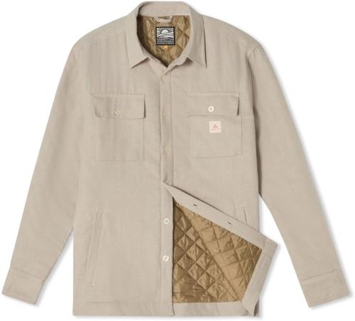 Garphyttan Garden pánská zateplená košile, Light Beige Melange