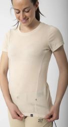 2117 of Sweden Almo dámské merino tričko, Beige (1)