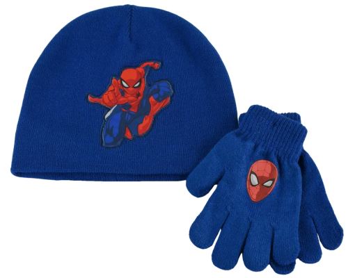 Carilstens Spiderman dětský set čepice a rukavice, Navy