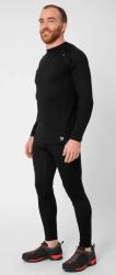 2117 of Sweden Ullanger pánske merino tričko s dlhým rukávom, Black (4)