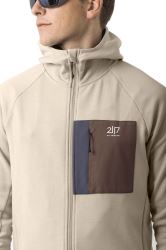 Kroppa - pánska merino mikina 1/1 zips, béžová S (4)