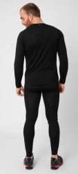 2117 of Sweden Ullanger pánske merino tričko s dlhým rukávom, Black (5)