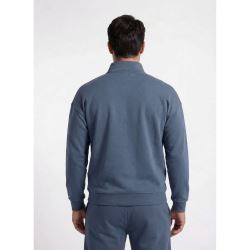 Pánska mikina Marine s polovičným zipsom, Denim (2)