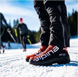 Unisex zimné topánky Alpina XT Action, červeno-čierno-biele (5)