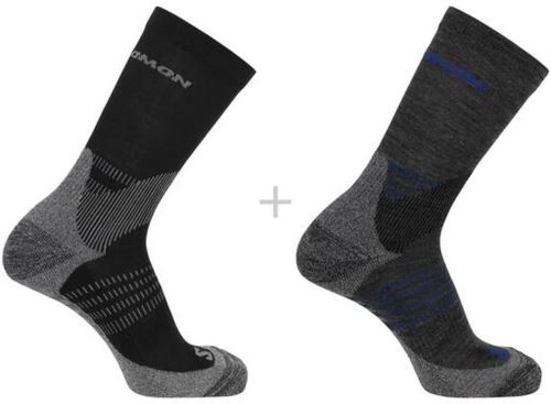 Salomon X Ultra Acces Crew 2-pack Antracite/Black pánské trekové ponožky