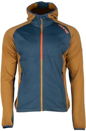 GTS 301542M Pánske dvojfarebné tričko WAFFLE FLEECE farba 52 petrol