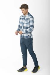 2117 of Sweden Skjortan pánská flanelová košile, Pearl Blue (4)