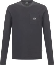Uggelbo - unisex bavlnené tričko s dlhým. rukávom, atramentová farba S