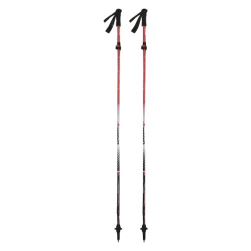 Rock Experience Alu Fly Z trekové palice, Bright White/Chinese Red