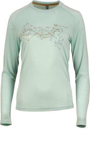 Dámske tričko RAYON L/S PRINT, Ocean