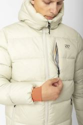2117 of Sweden Geauri unisex páperová bunda, Béžová (6)