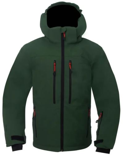 Detská lyžiarska bunda LANGAS, Forest Green