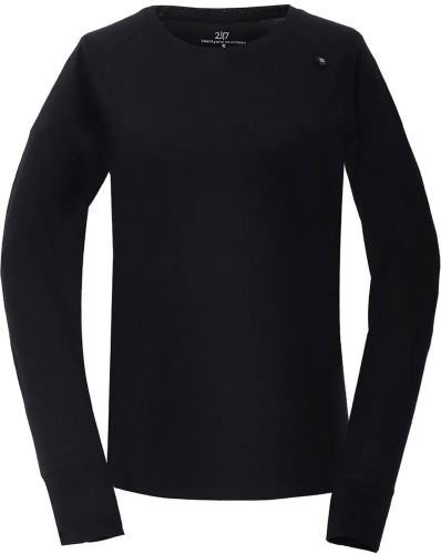 2117 of Sweden Ullanger dámské merino tričko s dlouhým rukávem, Black
