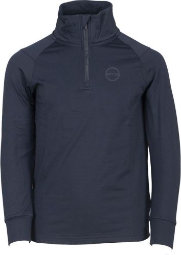 GTS213022K - Detské tričko s dlhým rukávom, 1/2 zips, námornícka farba