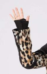 Rehall-Teddie-R- dámská softshellová lyžařská kombinéza, Leopard (7)
