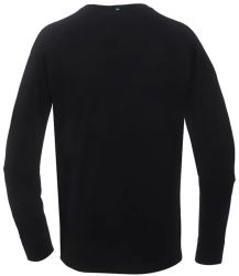 2117 of Sweden Ullanger pánske merino tričko s dlhým rukávom, Black (2)