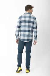 2117 of Sweden Skjortan pánská flanelová košile, Pearl Blue (3)