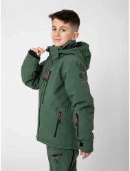 Detská lyžiarska bunda LANGAS, Forest Green (5)