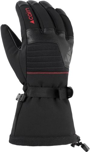 Unisex lyžiarske rukavice Cairn Olympus Pure R, Full Black Fire