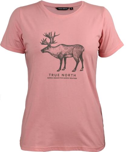 True North dámske bavlnené tričko s potlačou, Pink Blue