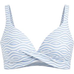 Marine dámský bikinový horní díl, Light Blue Comb