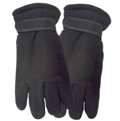 Berga unisex fleecové rukavice, Black
