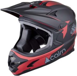 Cairn X Track cyklistická helma, Mat Black Red 56/58