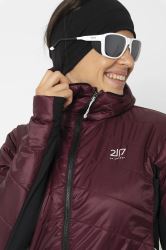 2117 of Sweden Kruppa dámská hybridní bunda s kapucí, Dark Plum (7)