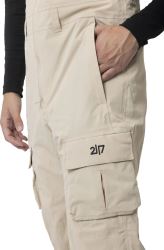 Sillerud - unisex ľahko zateplené lyžiarske nohavice, béžová XL (10)