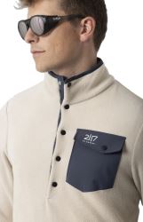 Matsdal - pánska fleecová mikina s kapucňou 1/2 zip, Beige S (4)