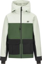 Sillerud - unisex ľahko zateplená lyžiarska bunda, Dusty Aqua XL