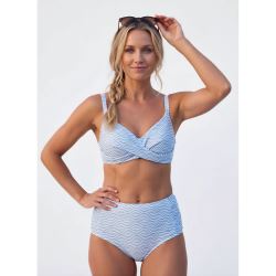 Dámske bikini nohavičky značky Marine, Light Blue Comb (1)