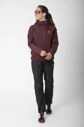 2117 of Sweden Jacks dámská 2,5vrstvá bunda, Dark Plum (1)