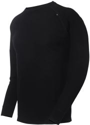 2117 of Sweden Ullanger pánské merino tričko s dlouhým rukávem, Black (1)