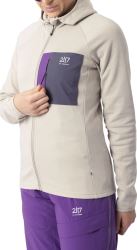 Kroppa - dámska merino mikina 1/1 zips, béžová XL (4)