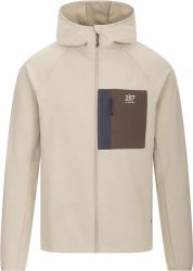 Kroppa - pánska merino mikina 1/1 zips, béžová S