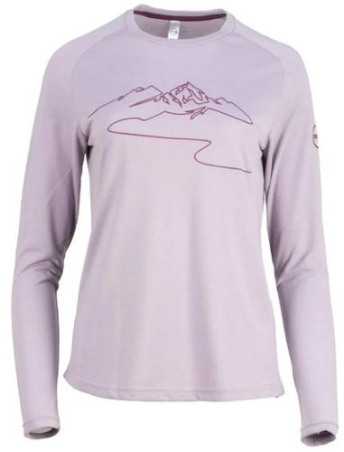 Dámske tričko RAYON L/S PRINT, fialová