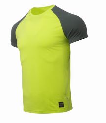 2117 of Sweden HULI pánské multisportovní triko s krátkým rukávem, lime (1)