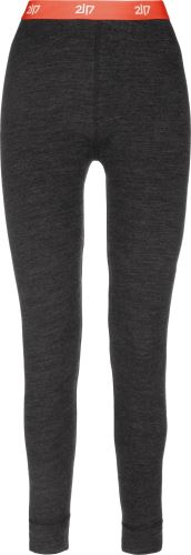 2117 of Sweden Dámske merino nohavice Pauki, Dark Grey Melange
