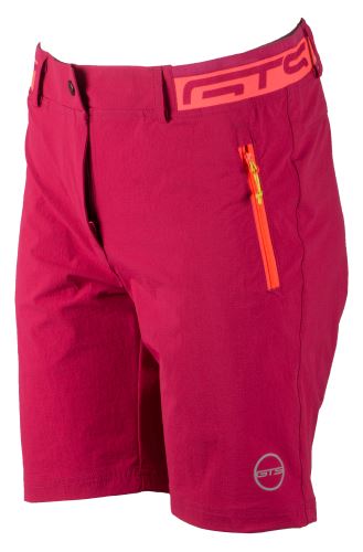 GTS 606721 LT -ROMBO dámske strečové outdoorové šortky, fuchsiová