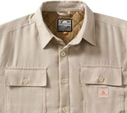 Garphyttan Garden pánská zateplená košile, Light Beige Melange (2)