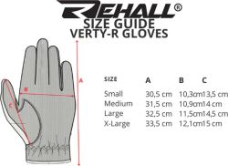 Rehall Verty-R unisex lyžařské rukavice, Stone (1)