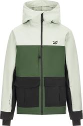 Sillerud - unisex ľahko zateplená lyžiarska bunda, Dusty Aqua XL
