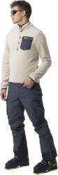 Matsdal - pánska fleecová mikina s kapucňou 1/2 zip, Beige S (2)