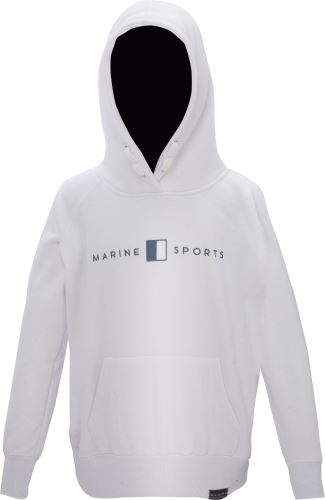 MARINE - Dívčí JOGGING mikina s kapucí, Bílá