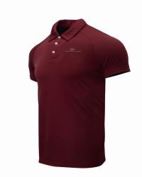 2117 of Sweden FRÖSEKE pánske funkčné polo tričko, vínová červená (1)