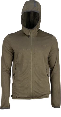 Pánska bunda COMB MIX HOODIE, olivová